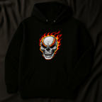 New Summer Collection Full Black Hoodie with Ghost Skull Print for Men and Boys – Comfortable, Trendy