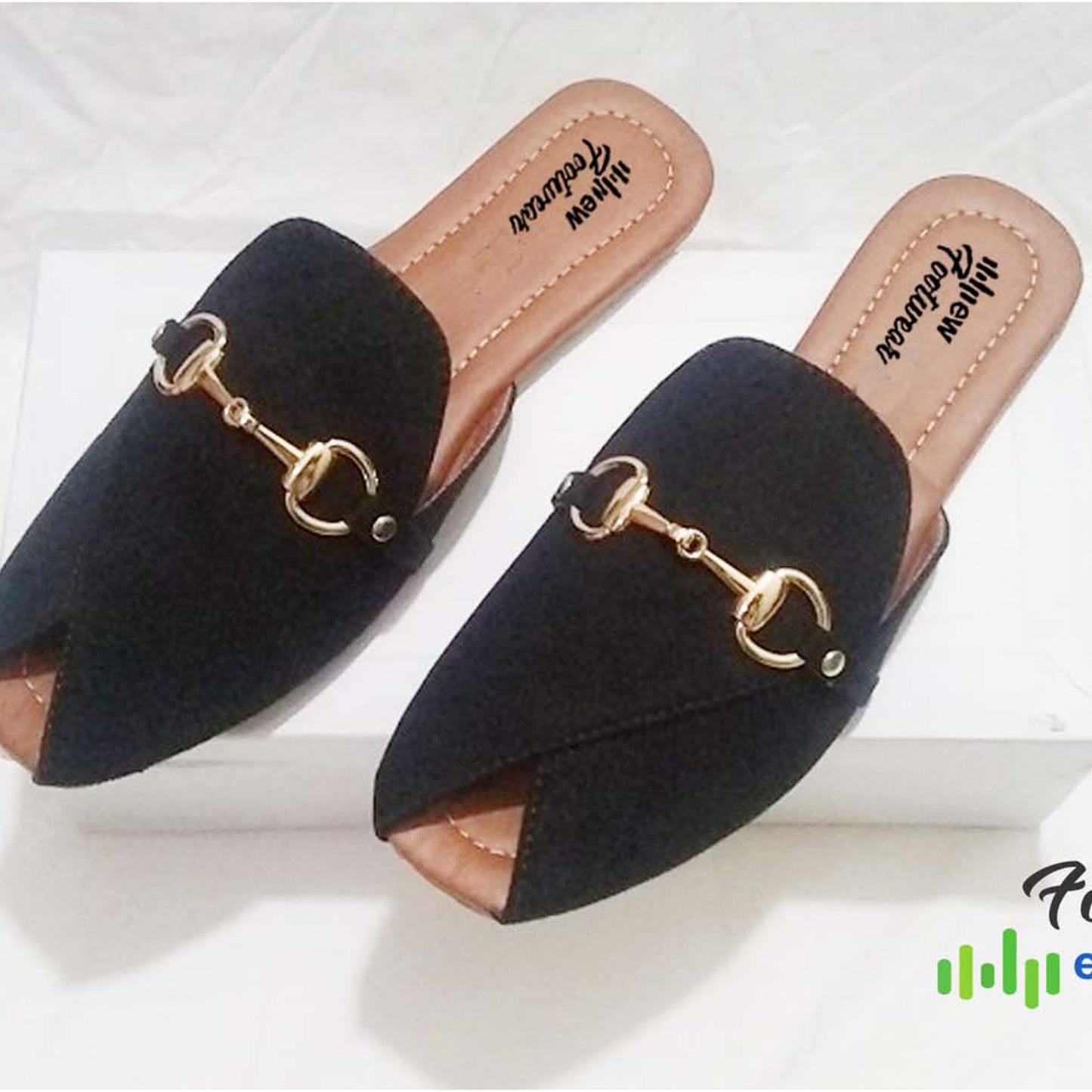 Flat Slippers for Women & Girls – Genuine Leather Peshawri Kheri Style 36/Black
