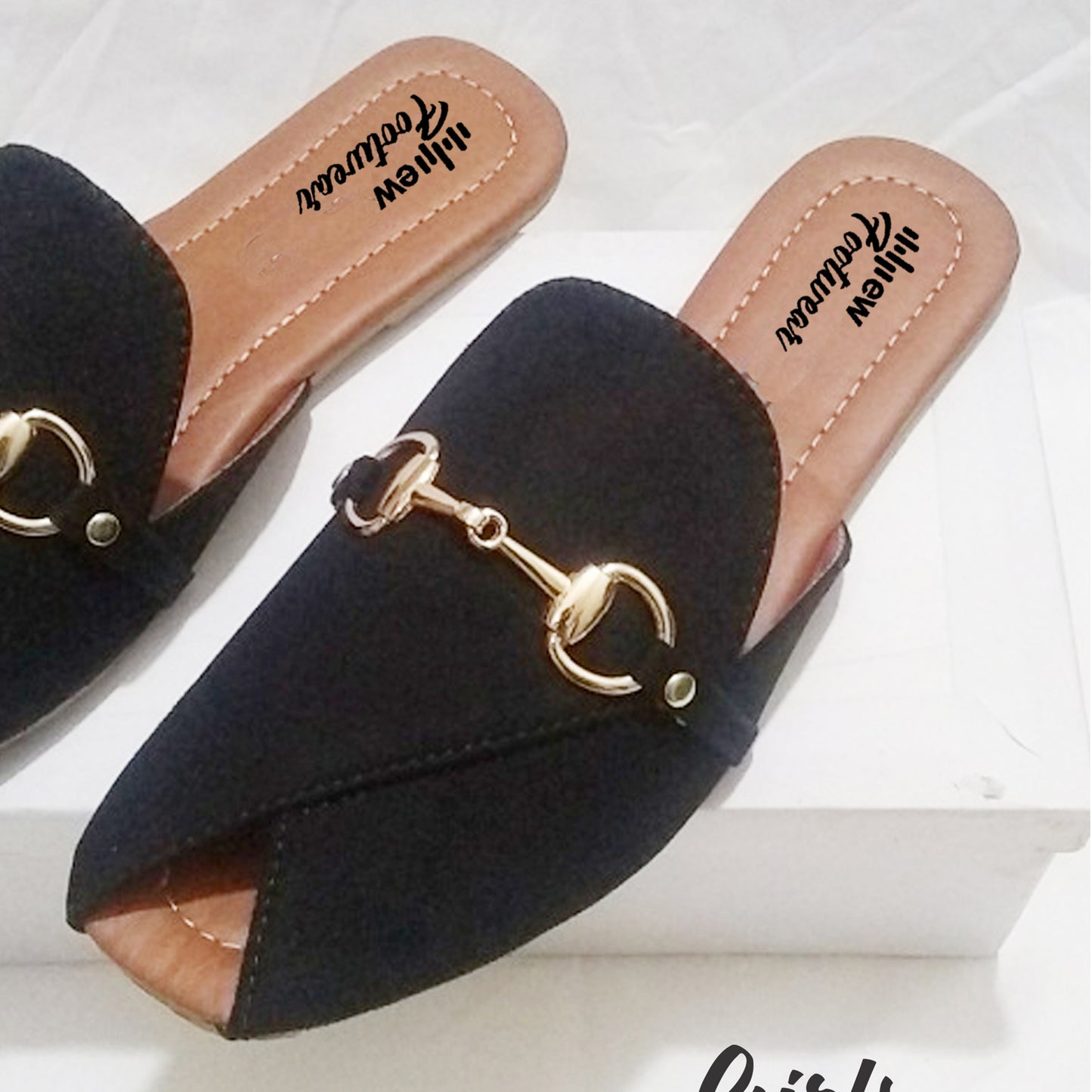 Flat Slippers for Women & Girls – Genuine Leather Peshawri Kheri Style 36/Black