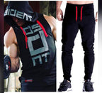 Black Gym Sleeveless Hood Tracksuit - Black Gym Sleeveless Hood Summer Tracksuit - Ready to Wear 2-Piece Set | Men's Sports & Jogging Wear