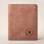 M Men's Premium Leather Wallet – Slim Bifold Card Holder & Cash Wallet | Deal Offer