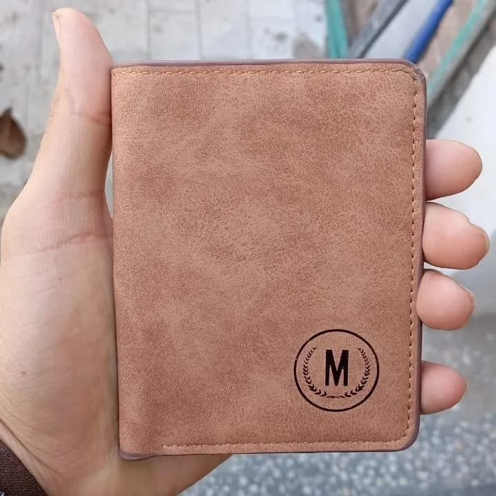 M Men's Premium Leather Wallet – Slim Bifold Card Holder & Cash Wallet | Deal Offer