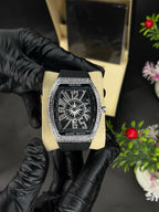 Denvosi Luxury Diamond Studded Strap Men’s Watch Elegant Durable Stylish Premium Choice For Parties Daily Wear And Special Occasions