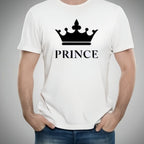 Stylish White T-Shirt with Cute Design – Best Quality T-Shirts For Boys | T-Shirt For Men | Printed T-Shirts - Prince T-Shirts  | Prince Design T-Shirt - Large
