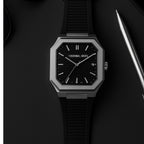 Universal Point UP 1988 – Square Dial Leather Strap Watch | Stainless Steel Case | Water Resistant 3 ATM (With Box)
