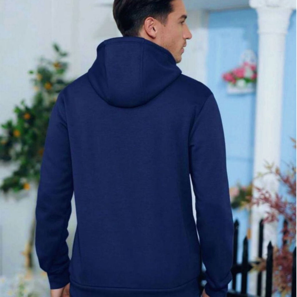 Unisex Hoodies for Men & Women | Premium Fleece Winter Hoodie | Warm, Stylish & Comfortable Casual Wear blue large